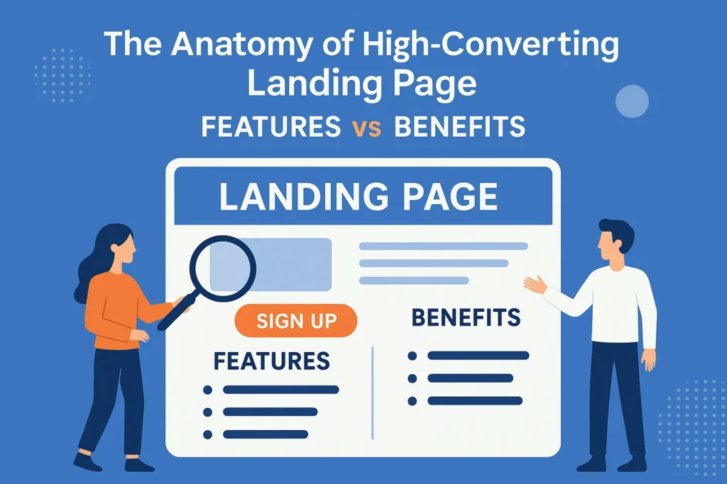 The Anatomy of a High-Converting Landing Page: Features vs benefits